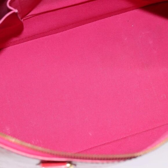 LOUIS VUITTON Monogram Vernis Alma GM Hand Bag Rose Pop - Picture 14 of 16